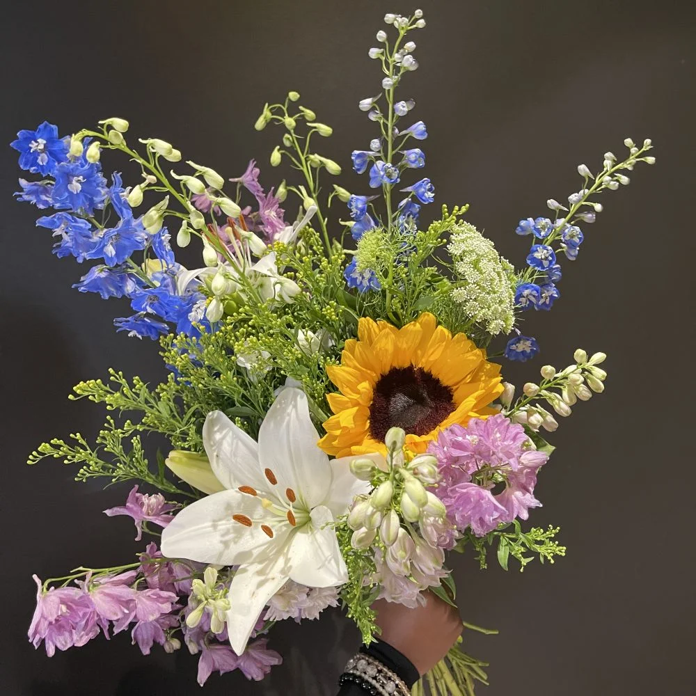 Bouquet Été, par Marguerite et compagnie, fleuriste à Cusset