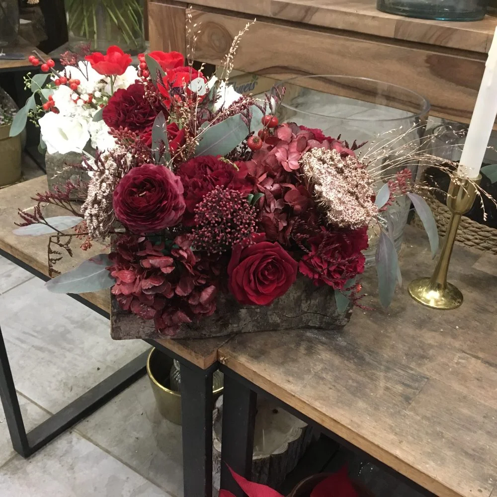 Bûche de Noël, par Audrey B. Fleuriste, fleuriste à Levallois-Perret