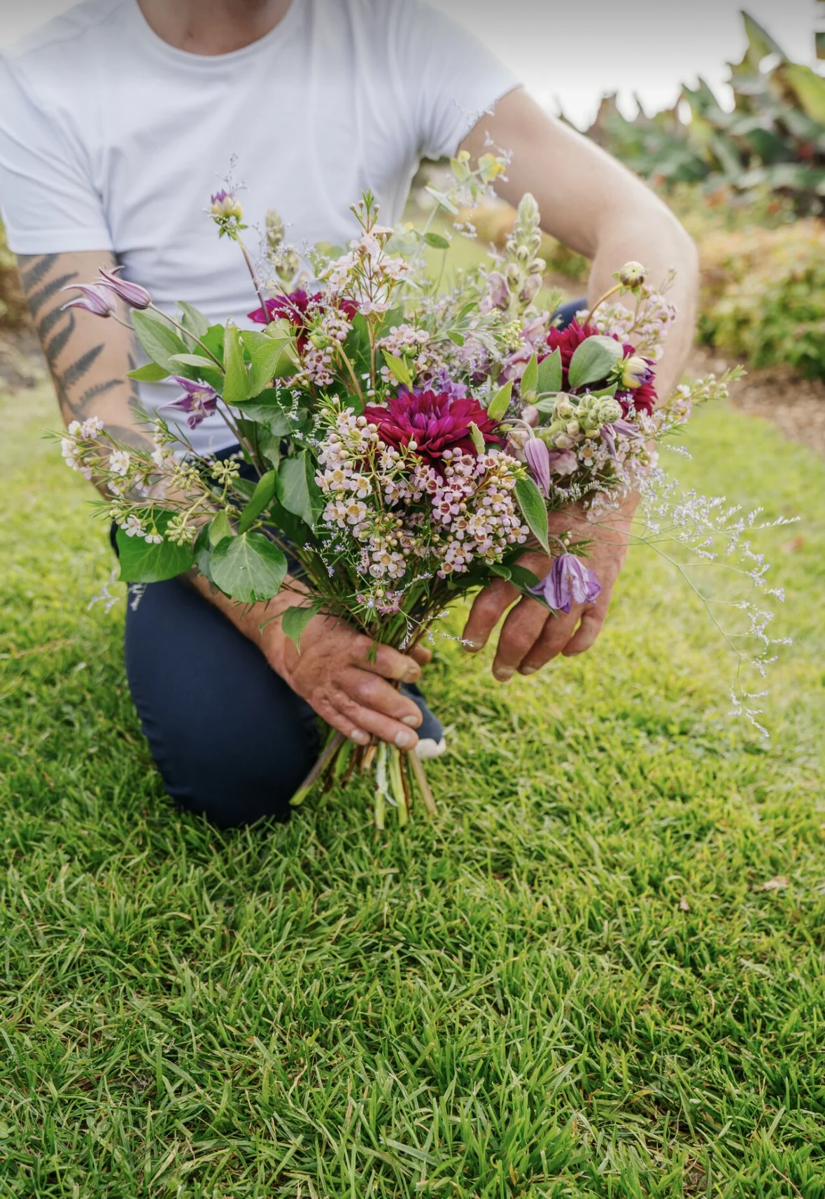 Bouquet chic champêtre, par Amour de fleurs Bordeaux, fleuriste à Bordeaux