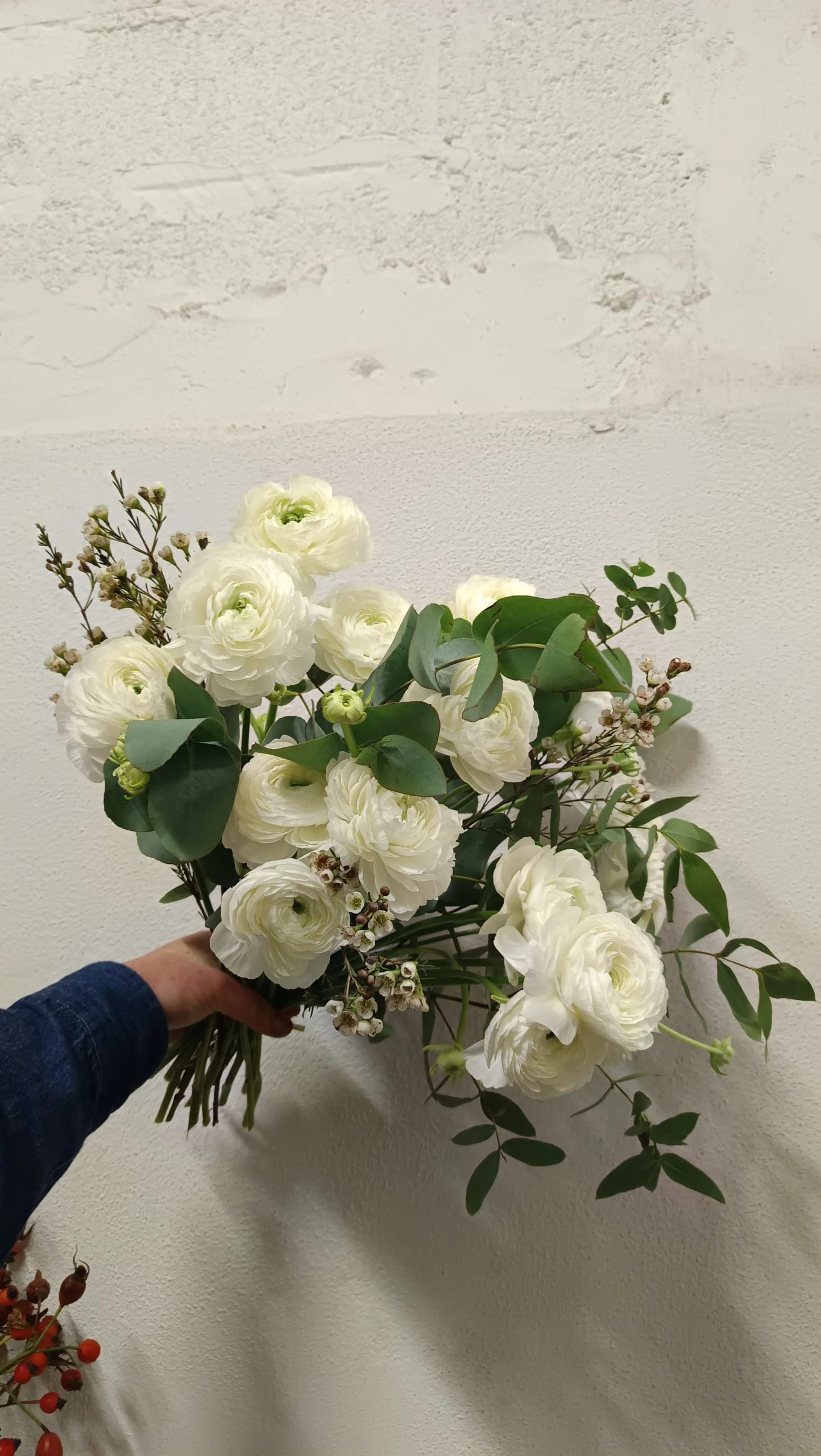 Bouquet de Renoncules, par Atelier Cotylédon, fleuriste à Quimper
