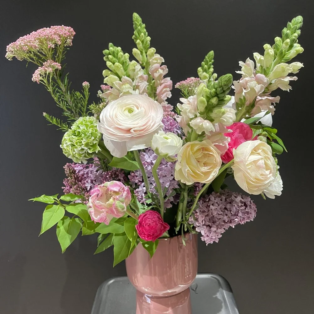 Bouquet Printemps, par Marguerite et compagnie, fleuriste à Cusset