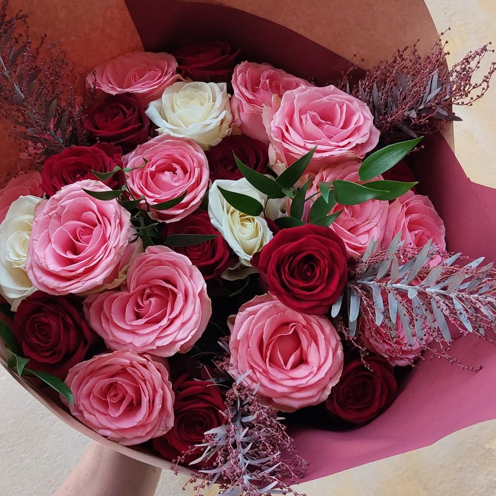 Bouquet de Roses, par Green Lab, fleuriste à Aix-en-Provence