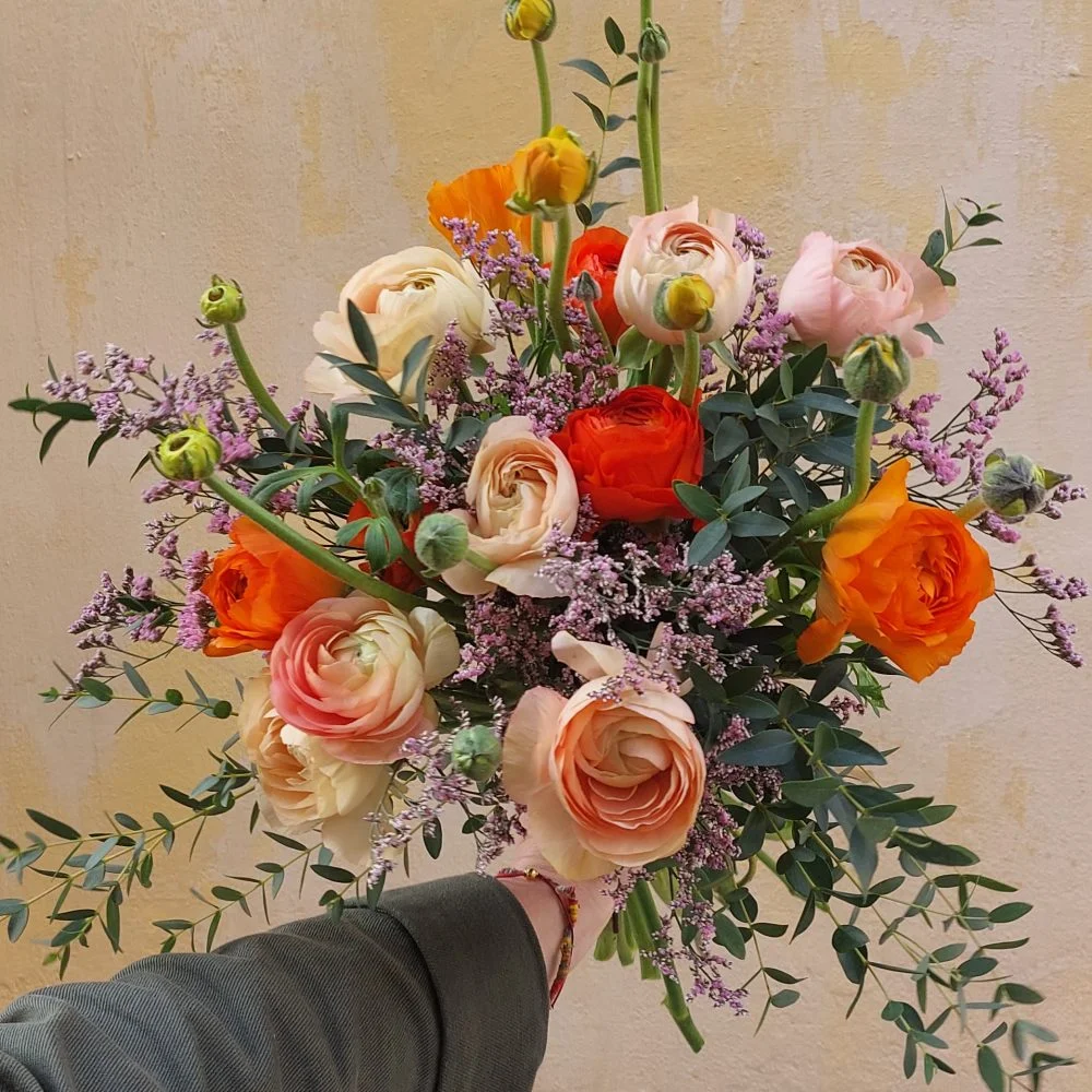 Bouquet de Renoncules, par Green Lab, fleuriste à Aix-en-Provence