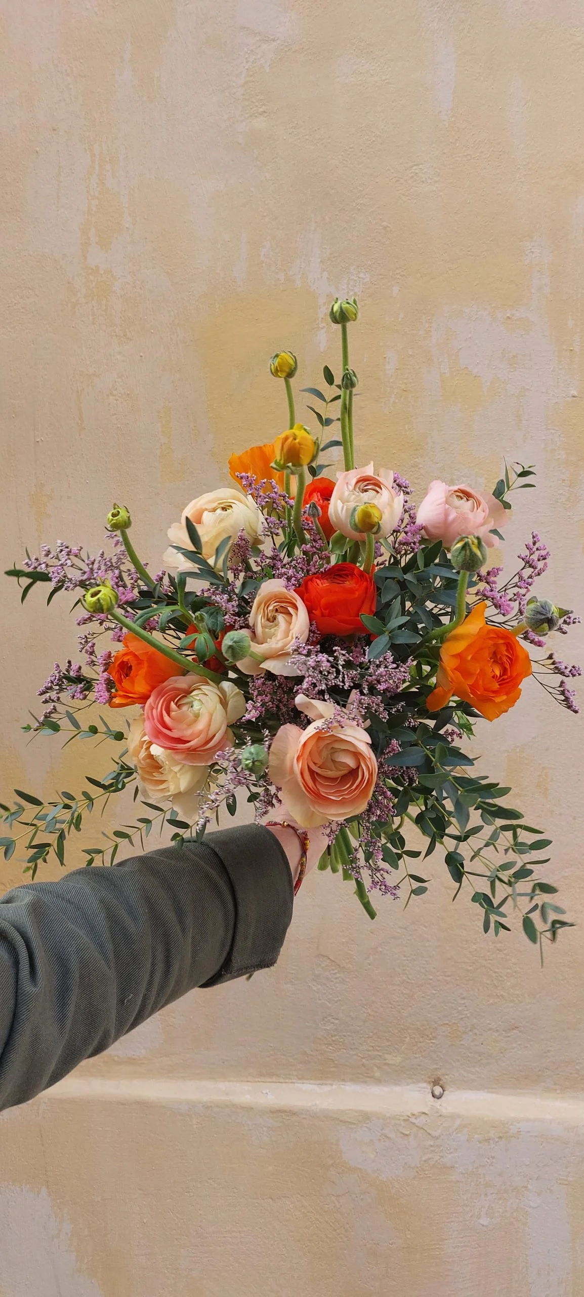 Bouquet de Renoncules, par Green Lab, fleuriste à Aix-en-Provence