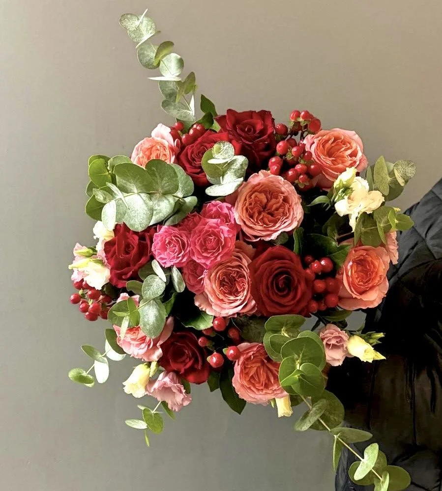 Bouquet de feu, par Les fleurs de Célony, fleuriste à Aix-en-Provence