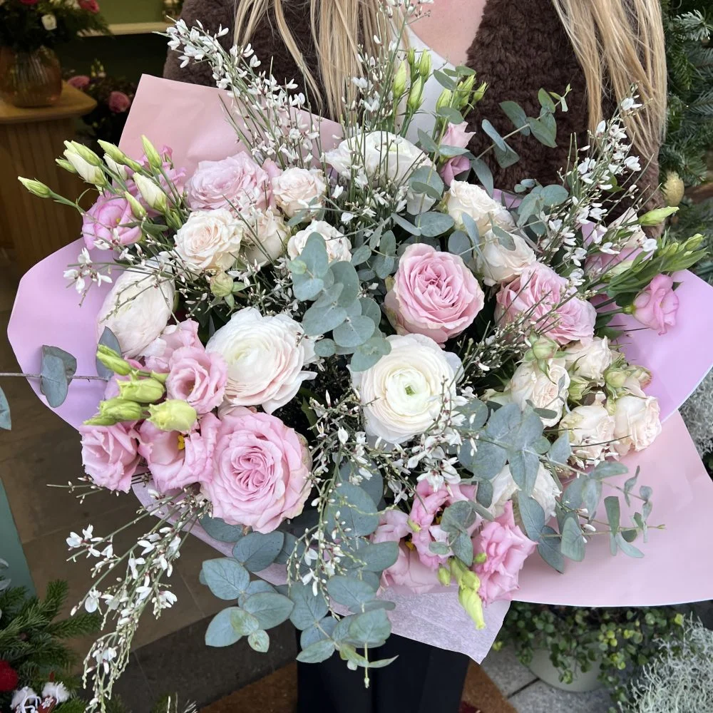 Bouquet pastel, par Fleurs d’élégance, fleuriste à Caen