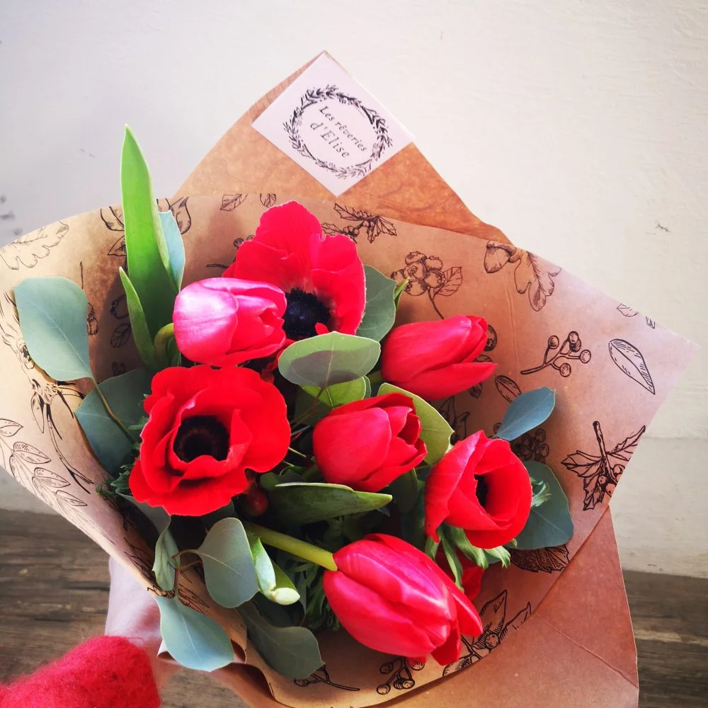 Bouquet de Tulipes, par Les Rêveries d'Elise - Studio floral, fleuriste à Aix-en-Provence