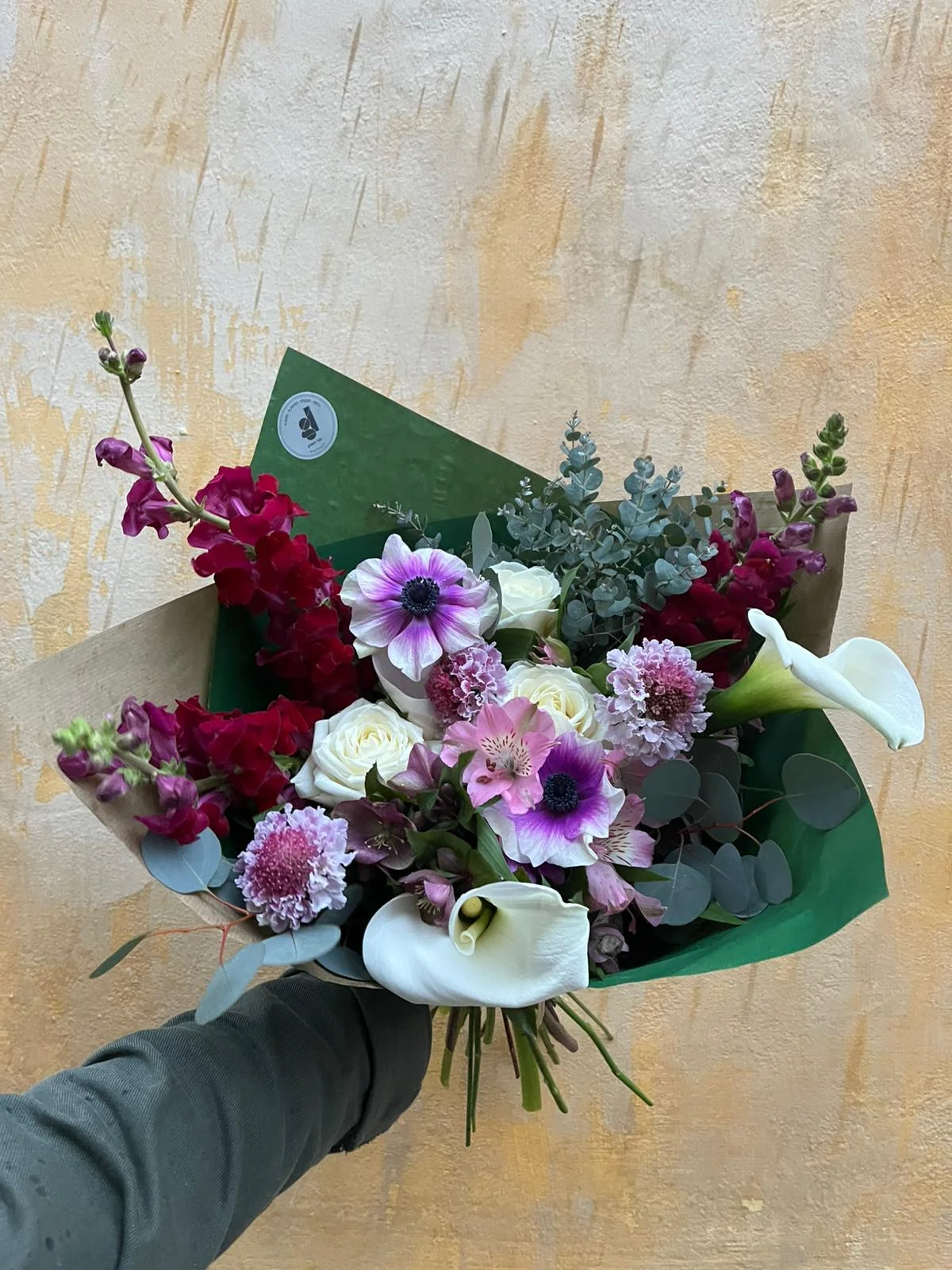 Bouquet Hiver, par Green Lab, fleuriste à Aix-en-Provence