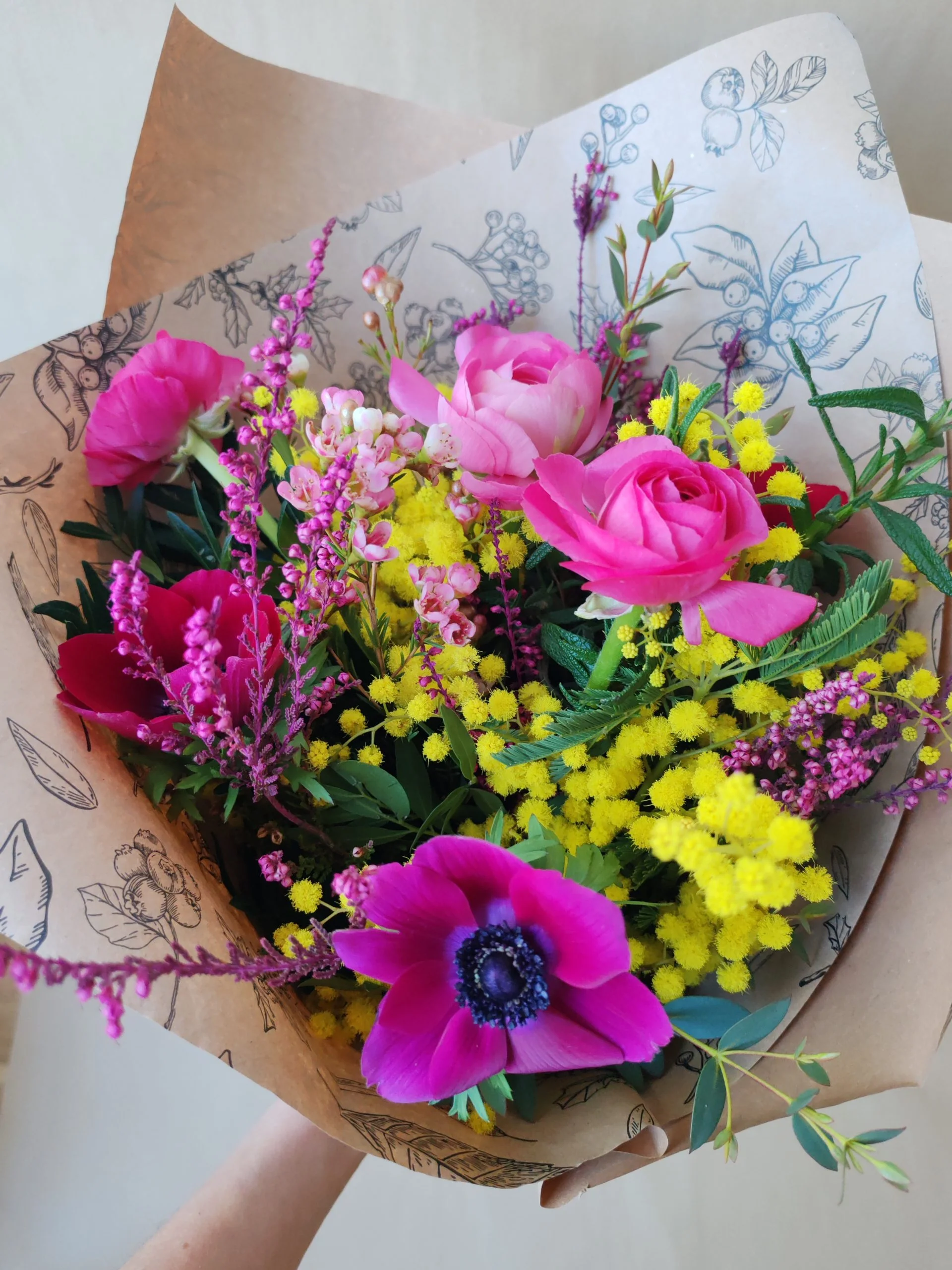 Bouquet Février, par Les Rêveries d'Elise - Studio floral, fleuriste à Aix-en-Provence