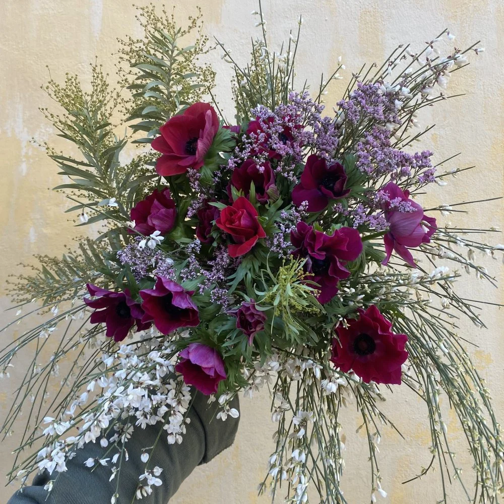 Bouquet d'Anémones, par Green Lab, fleuriste à Aix-en-Provence