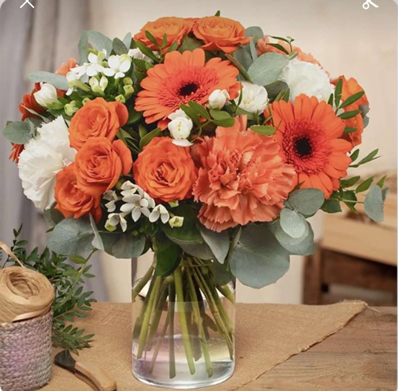 Orange, par Les fleurs de Célony, fleuriste à Aix-en-Provence