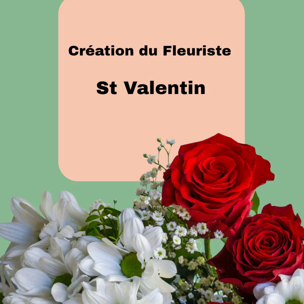 Bouquet Saint-Valentin, par Végétalys, fleuriste à Maromme