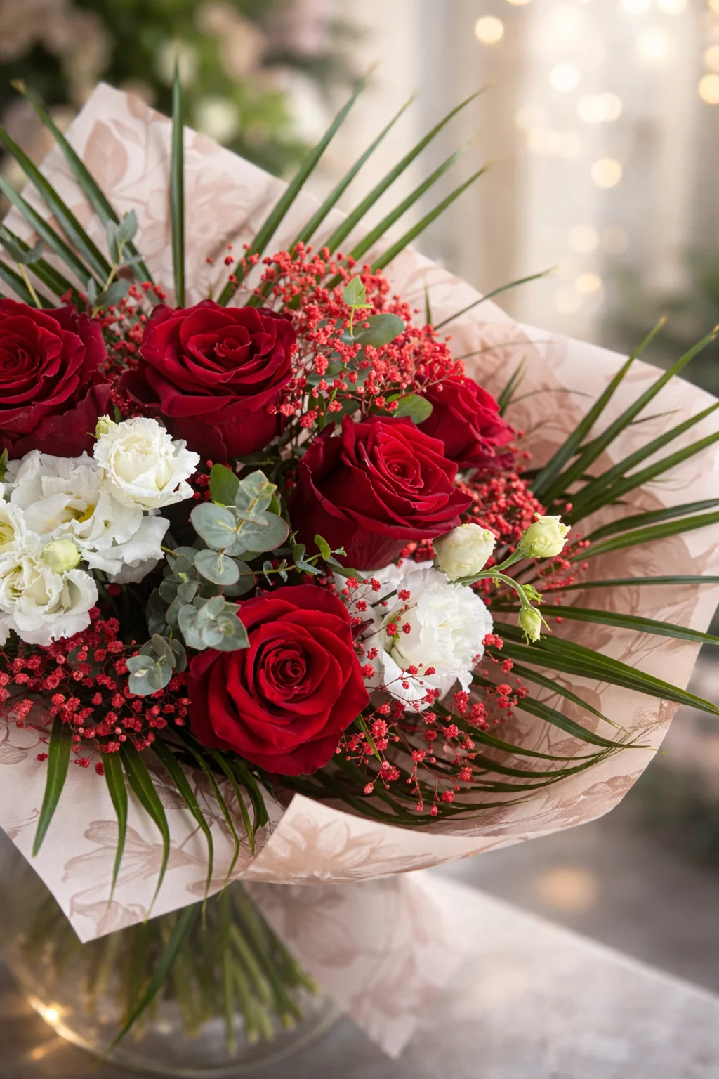 Bouquet Saint-Valentin, par Maïfleurs, fleuriste à Douarnenez
