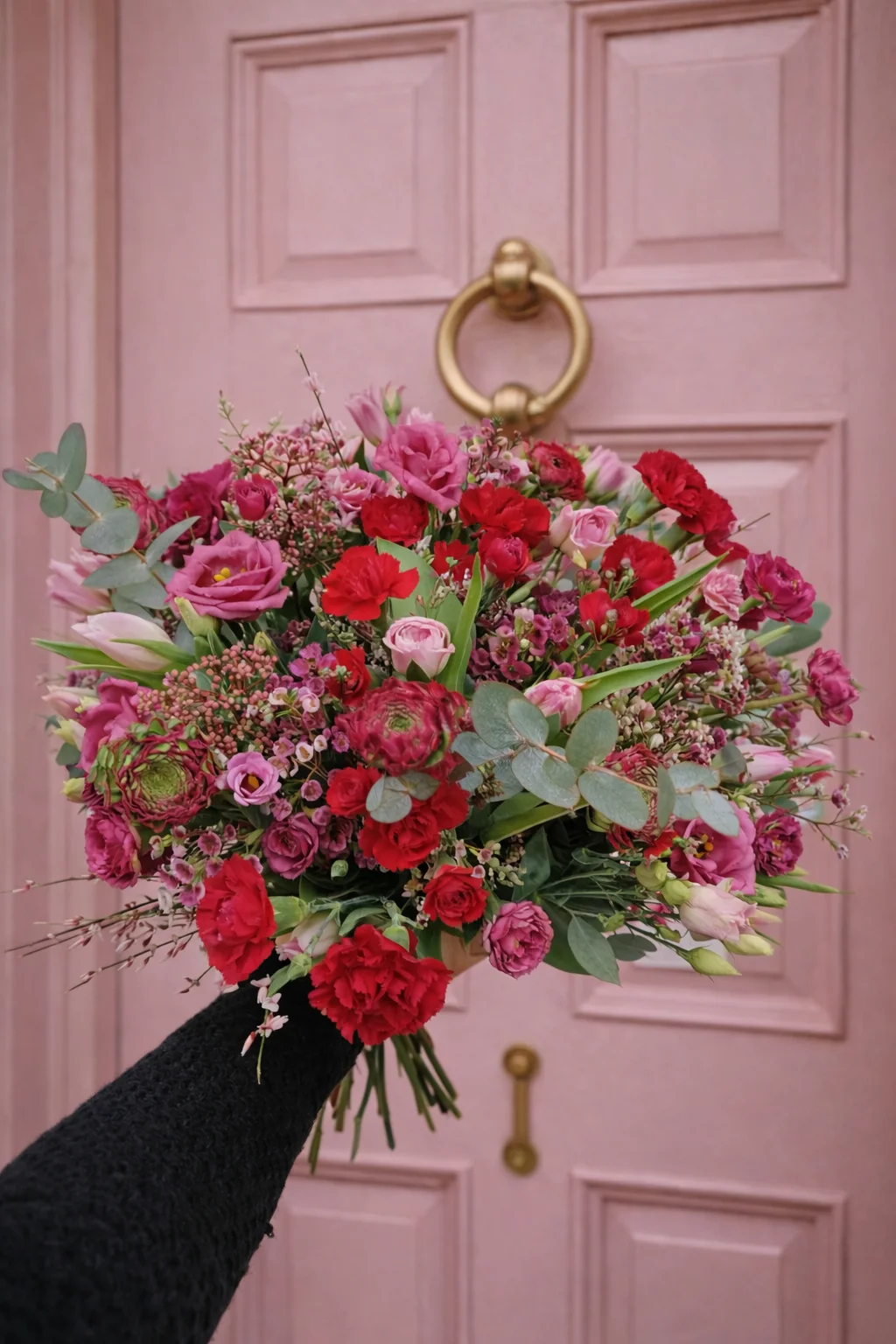 Bouquet « Passion » Saint-Valentin (grande taille), par Atelier Cotylédon, fleuriste à Quimper
