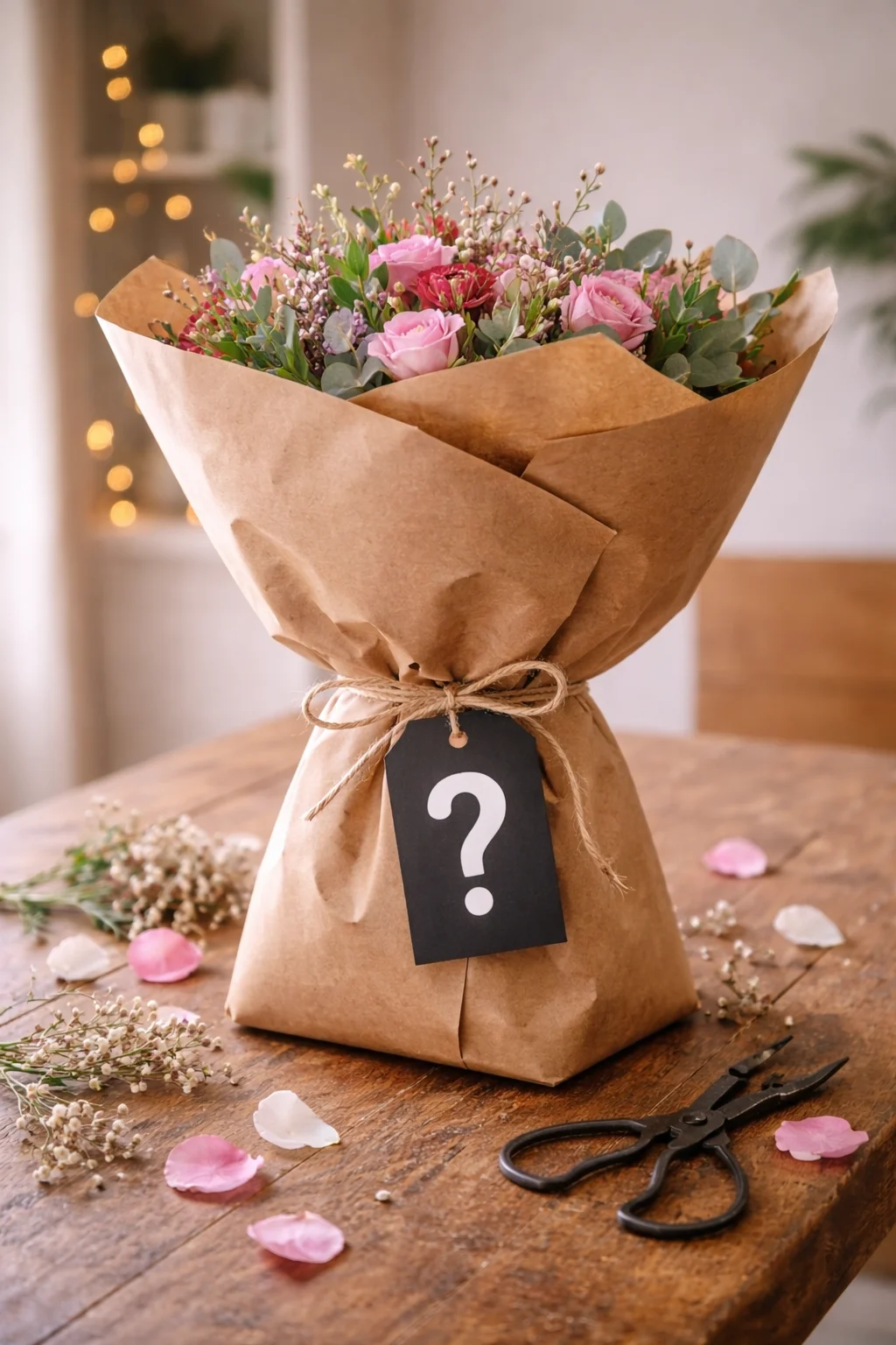 Bouquet Mystère, par Atelier Cotylédon, fleuriste à Quimper