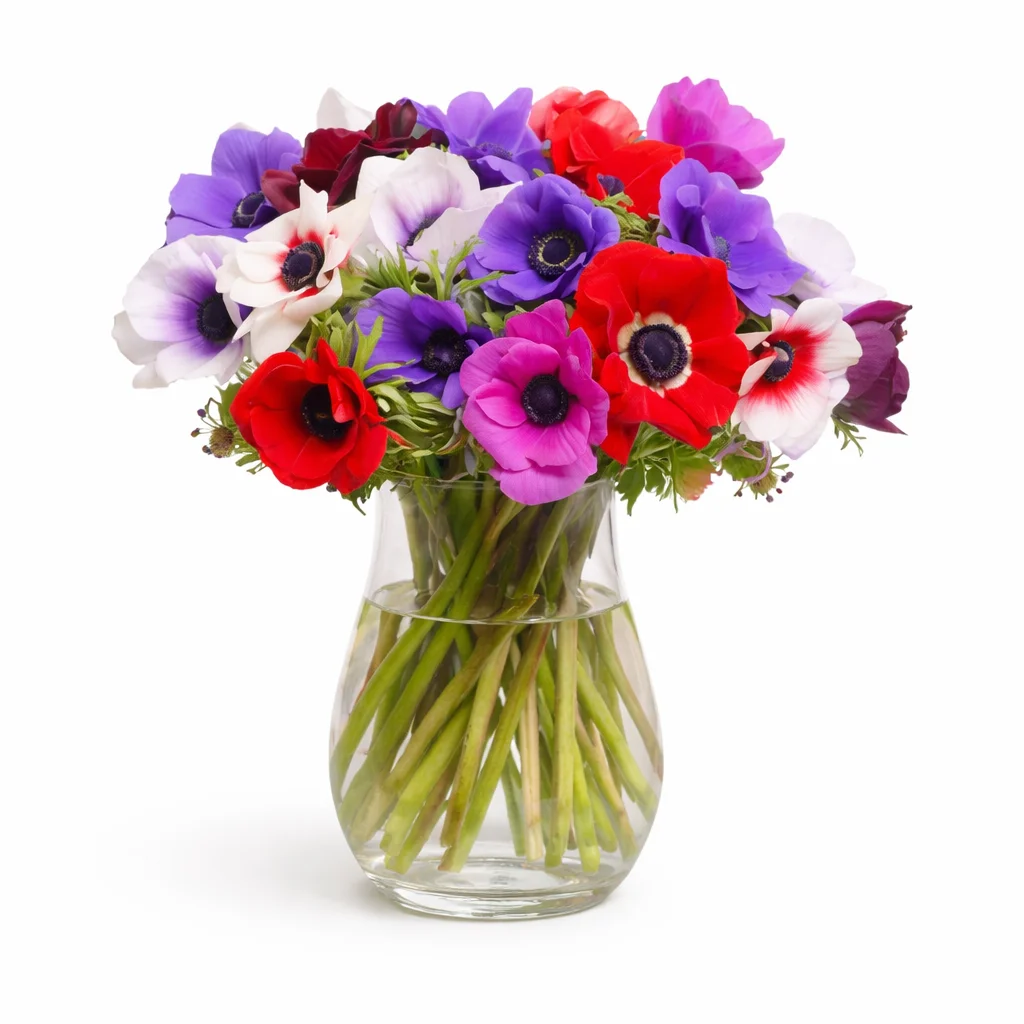 Bouquet d&rsquo;Anémones, par La belle orchidée, fleuriste à Toulon