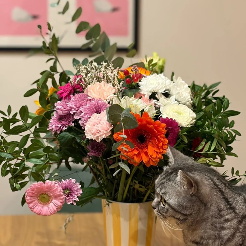 Harmonie Colorée – fraîcheur vibrante et élégance naturelle, par Au Bouquet de la Reine, fleuriste à Boulogne-Billancourt