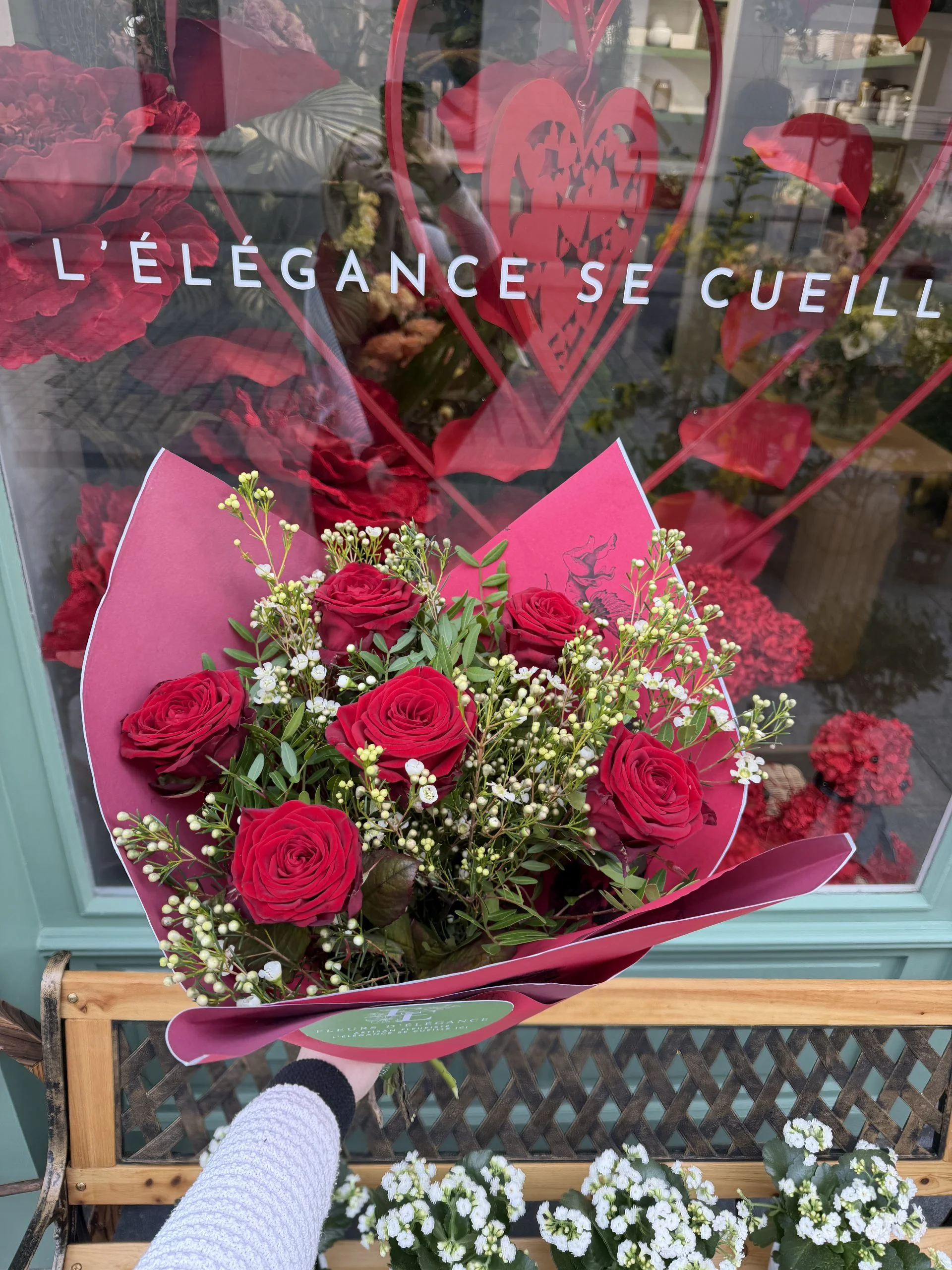 Bouquet Saint-Valentin, par Fleurs d’élégance, fleuriste à Caen
