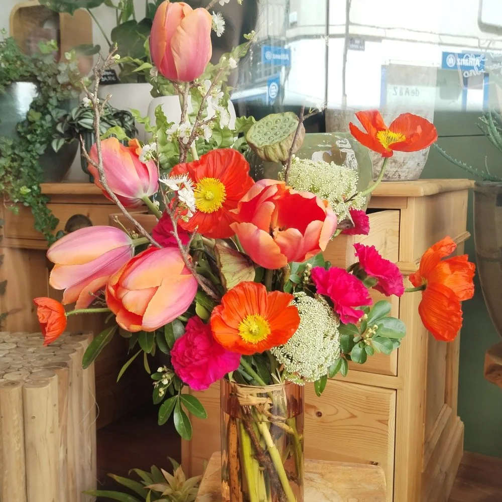 Bouquet de l'Artisan / Camaïeu Orange, par Hana Fleurs, fleuriste à Aubenas