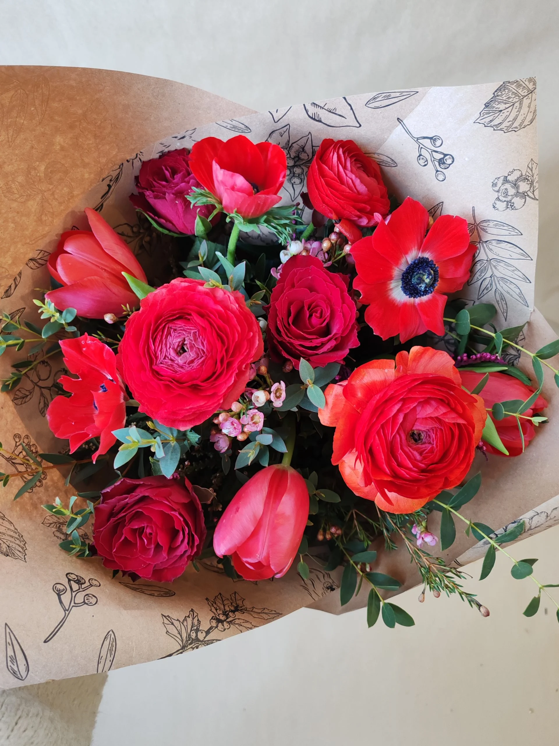 Bouquet Passion hivernale, par Les Rêveries d'Elise - Studio floral, fleuriste à Aix-en-Provence