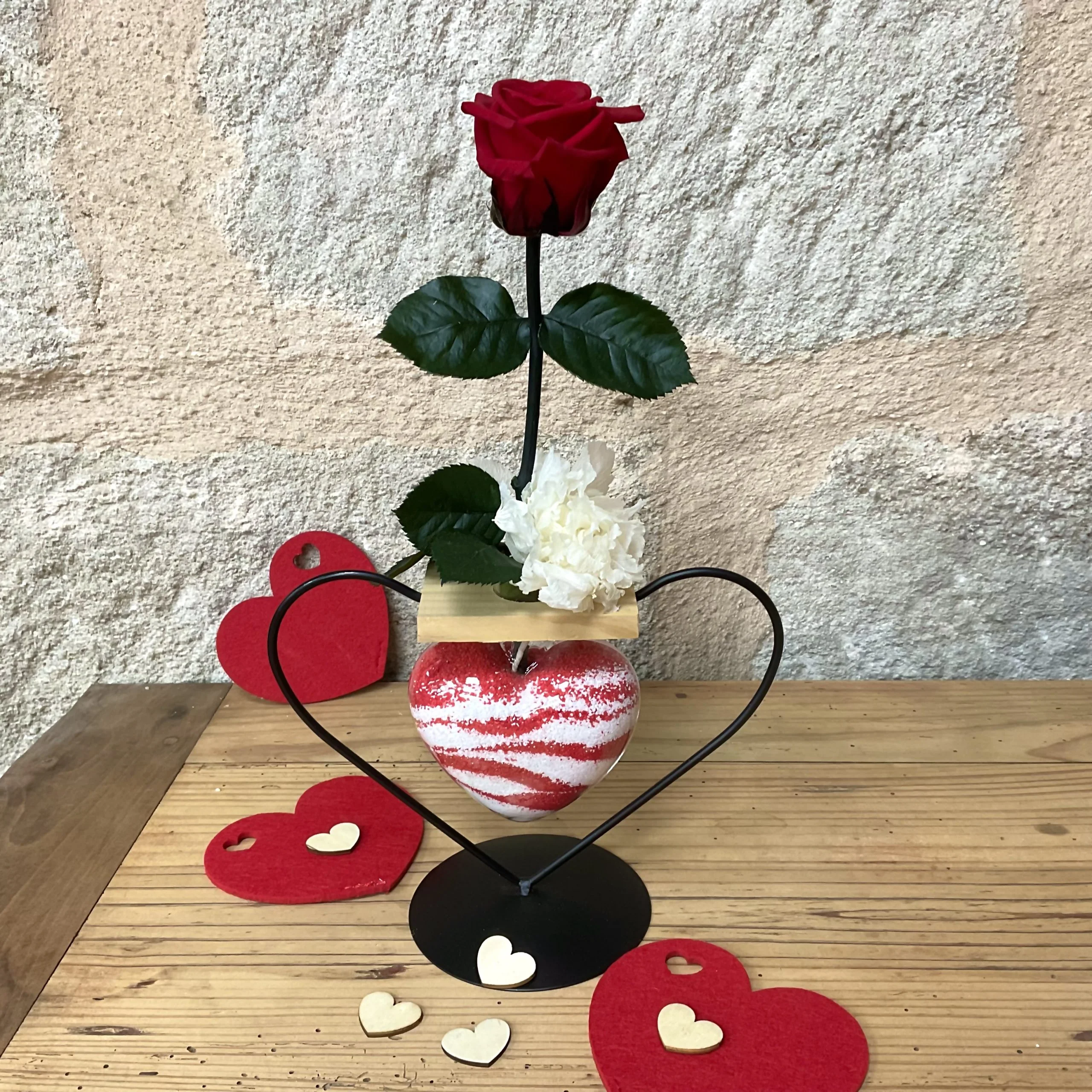 Mon p’tit cœur, par Multiflor, fleuriste à Brive-la-Gaillarde