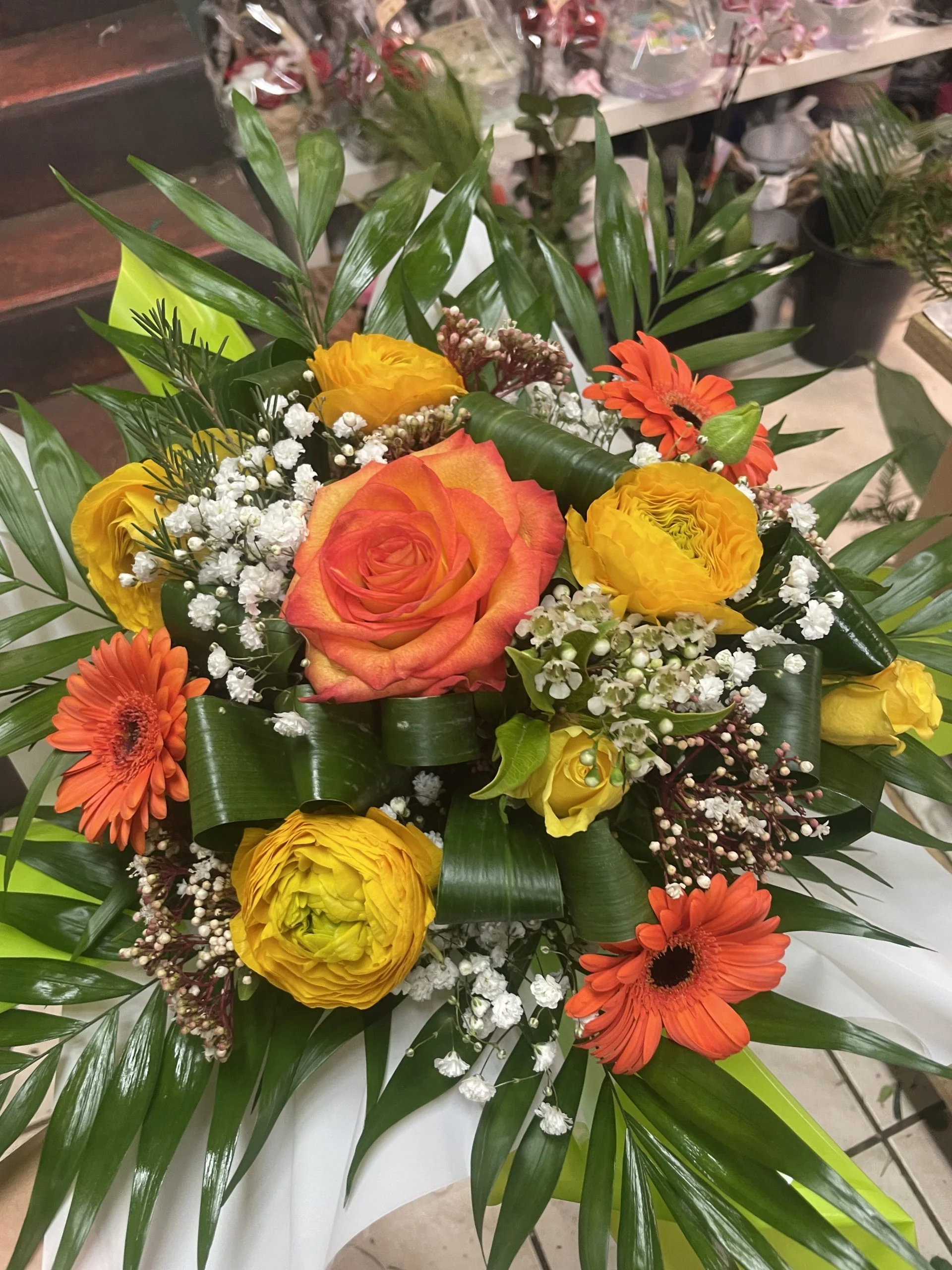 Bouquet Bonne Fête, par Fleurs & Nature, fleuriste à Saintes