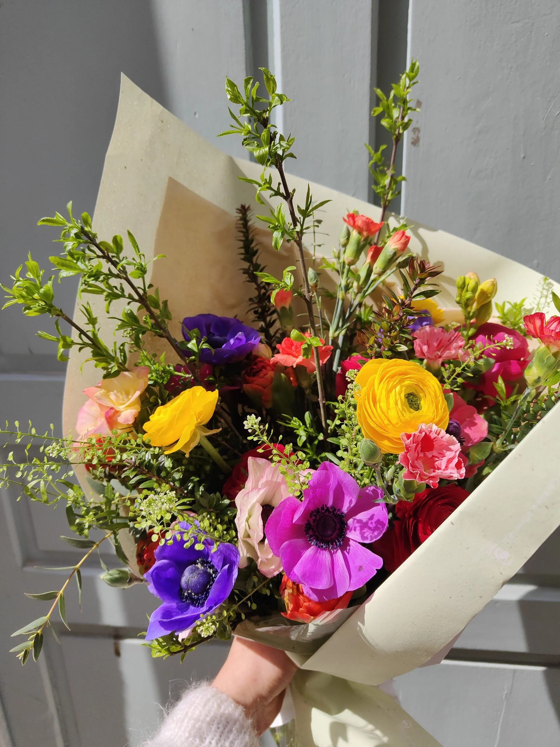 Bouquet coloré, par La Belle Saison, fleuriste à Toulouse