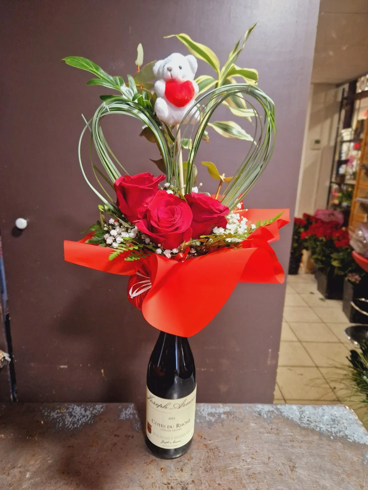 Accord Fleurs et Vin, par Floralies 2, fleuriste à Marseille