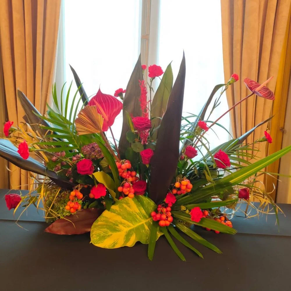 Bouquet Exotique, par Les Fleurs de Lutece, fleuriste à Paris