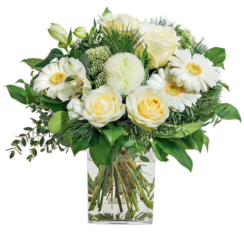 Bouquet de Deuil, par Aux Colonnes Fleuries, fleuriste à Ajaccio