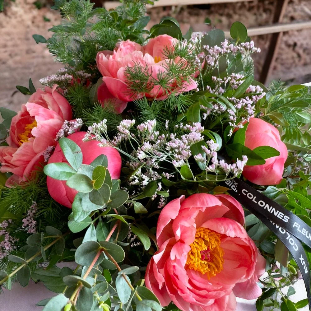 Bouquet de Pivoines, par Aux Colonnes Fleuries, fleuriste à Ajaccio