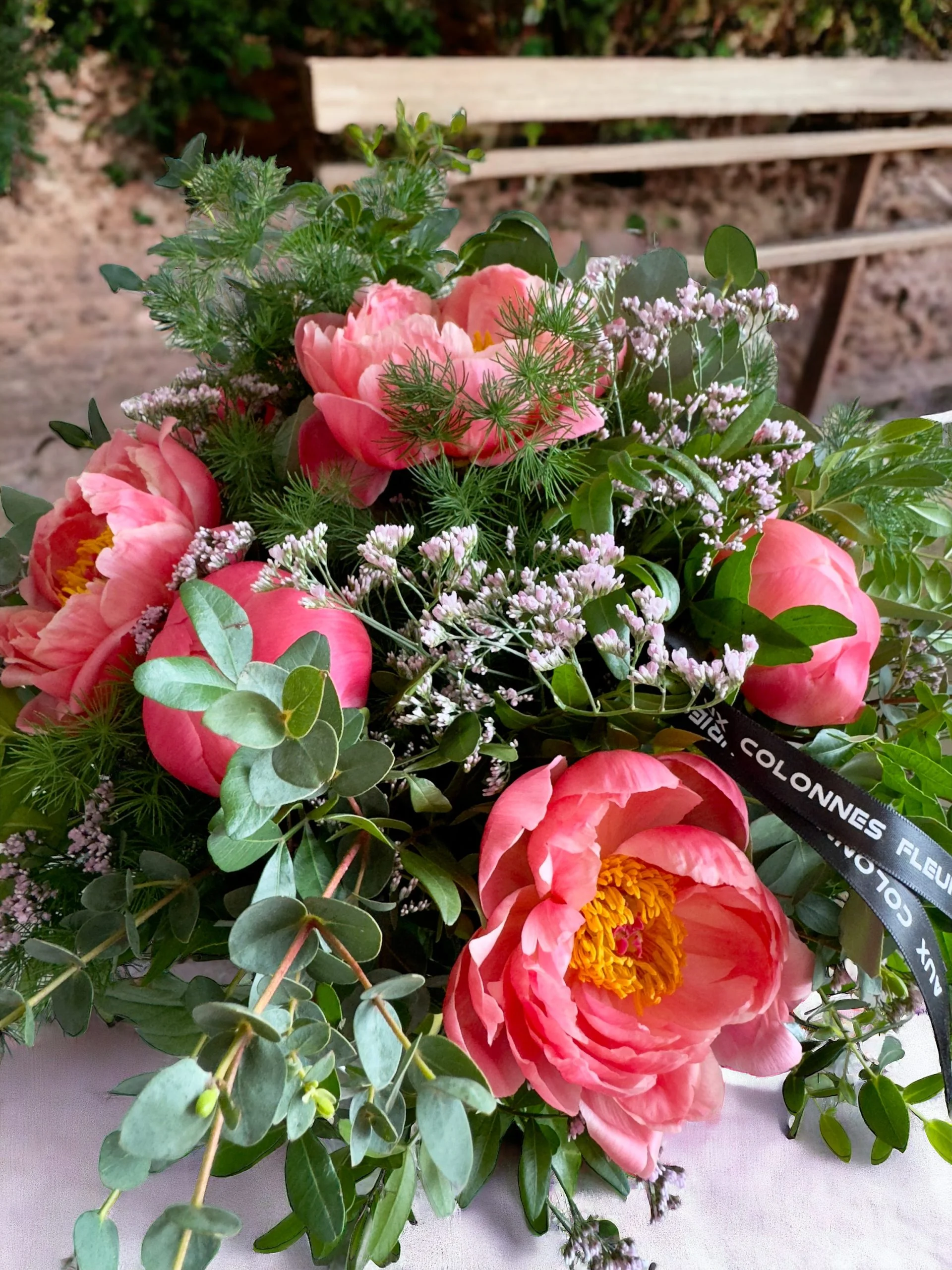 Bouquet de Pivoines, par Aux Colonnes Fleuries, fleuriste à Ajaccio