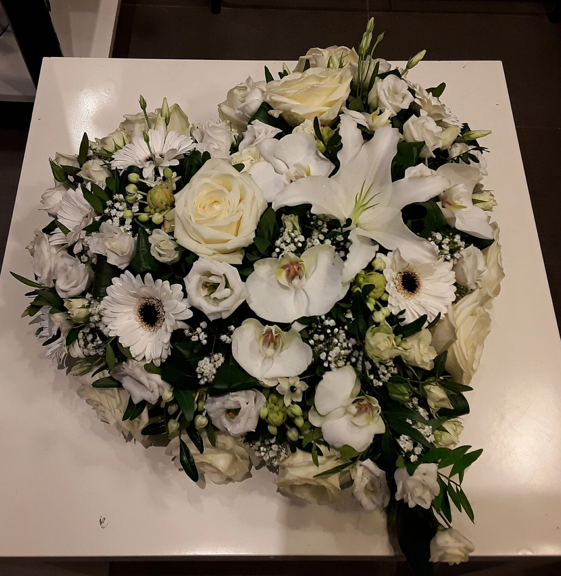 COEUR, par A l'Orchidée & Co, fleuriste à Plérin