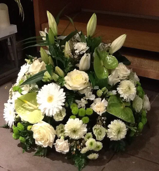 COUSSIN ROND, par A l'Orchidée & Co, fleuriste à Plérin