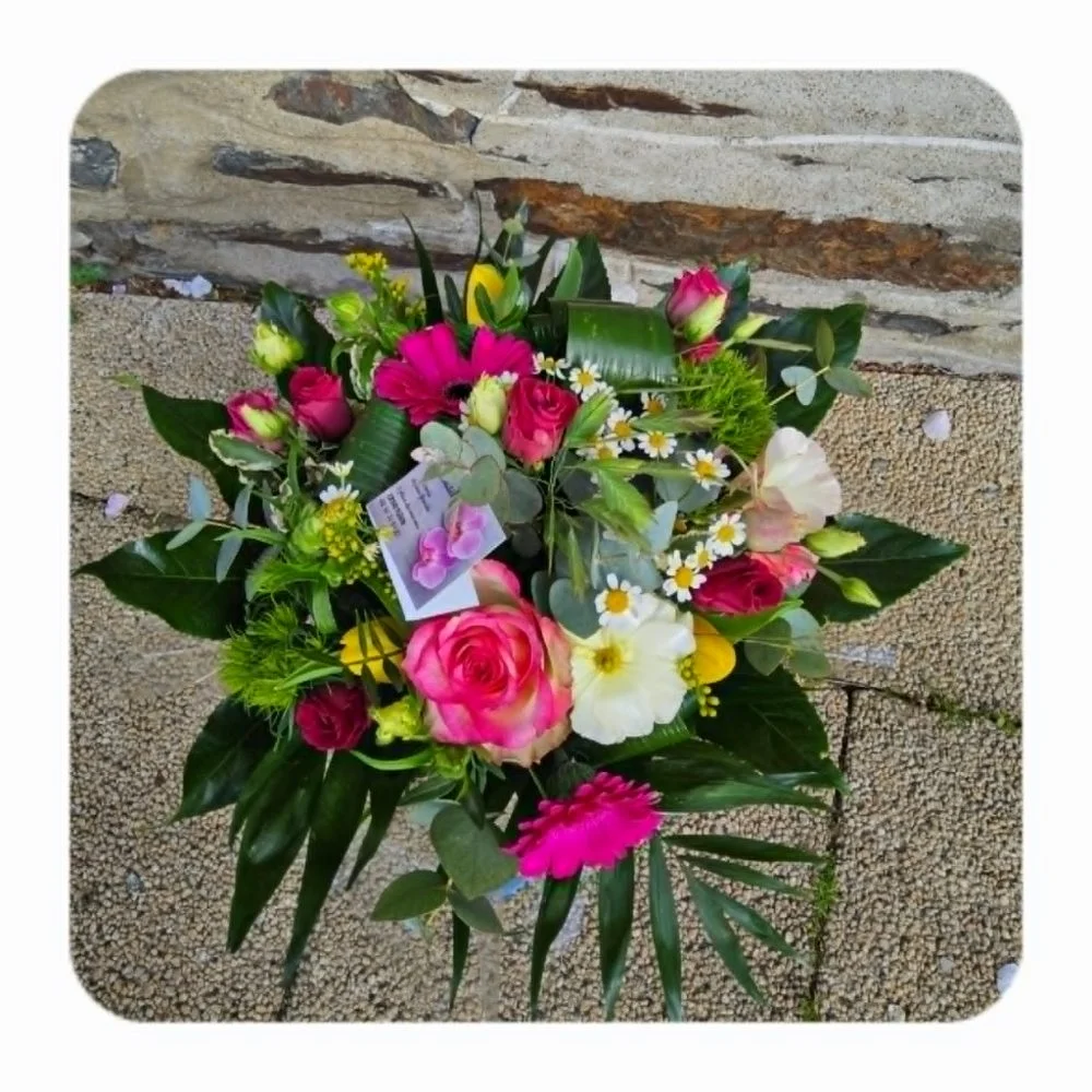 Bouquet rond, par A l'Orchidée & Co, fleuriste à Plérin