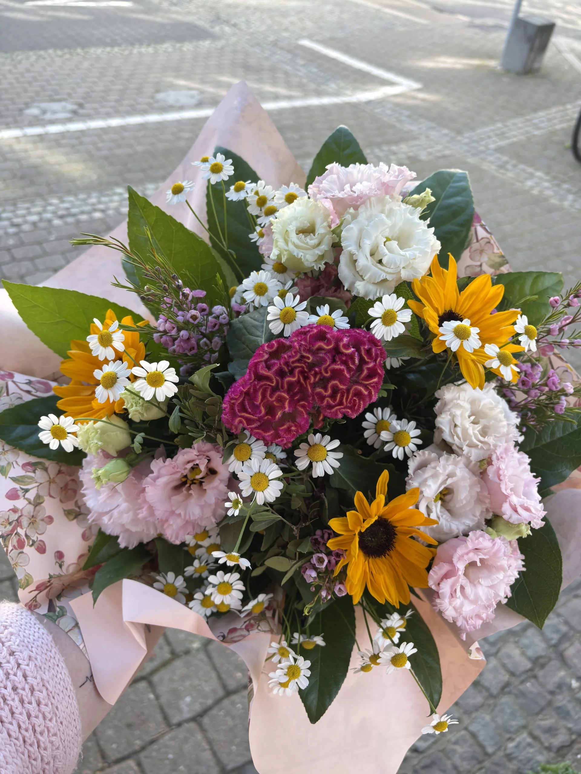 Bouquet Printemps, par Coeur de Fleur, fleuriste à Gembloux