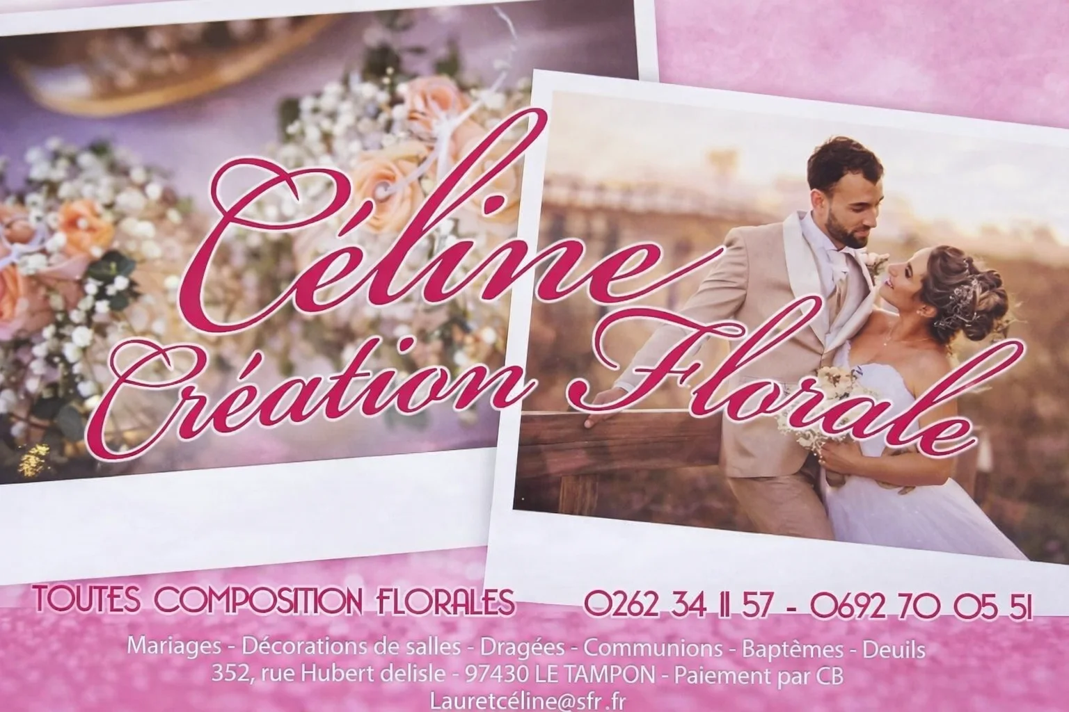 Livraison de fleurs Le Tampon et proximité, par Céline Création Florale, artisan fleuriste