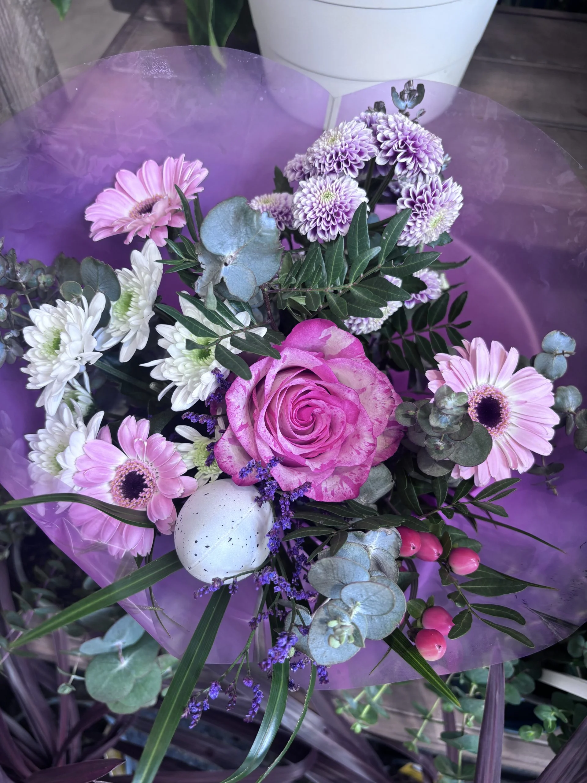 bouquet de saison, par Herbacée, fleuriste à Francheville