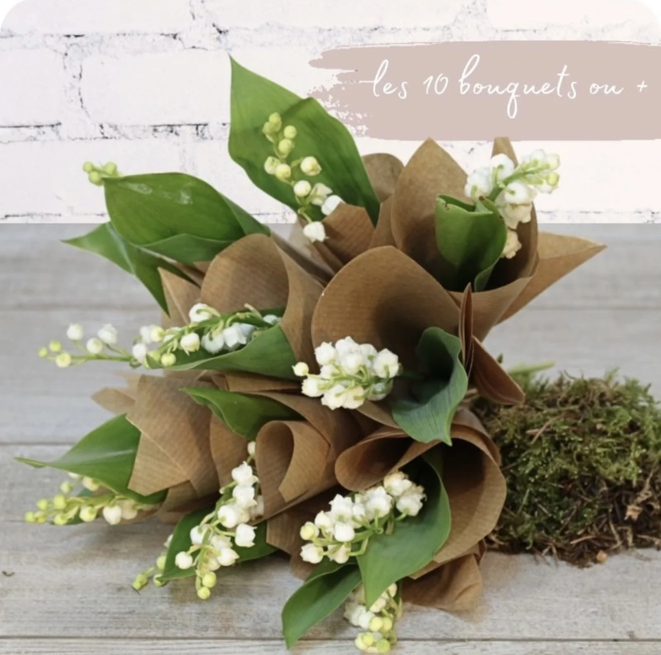 6 mini bouquet de muguet ou plus, par Les fleurs de Célony, fleuriste à Aix-en-Provence