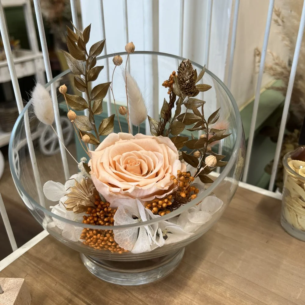Rose éternelle, par Memento Flori, fleuriste à Le Tampon