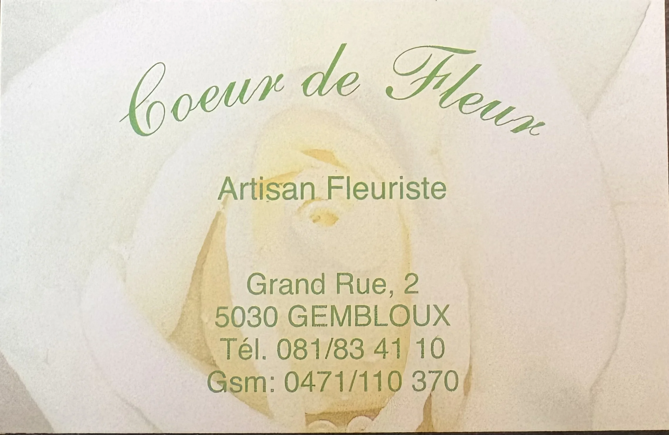 Livraison de fleurs Gembloux et proximité, par Coeur de Fleur, artisan fleuriste