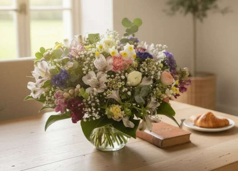Bouquet Naissance, par Les Cat' Saisons, fleuriste à Charleville-Mézières