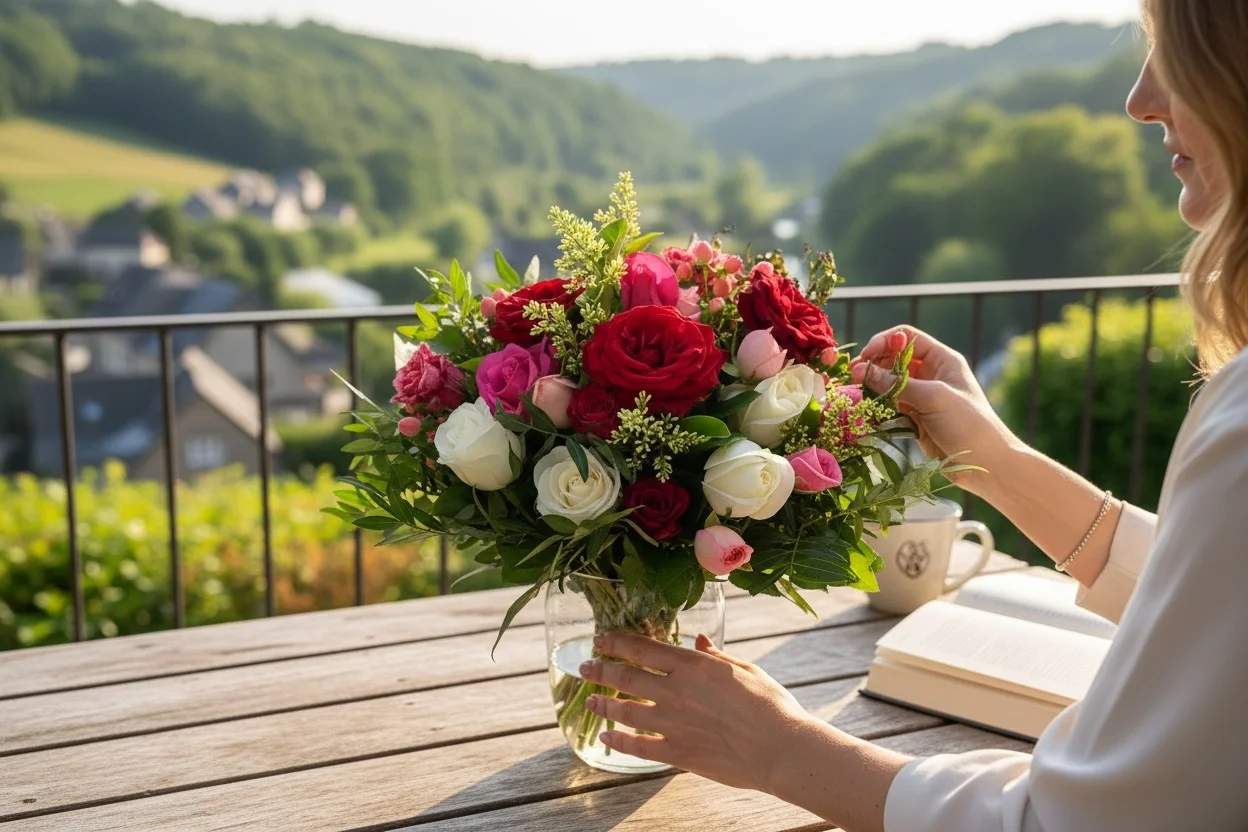 Bouquet de Roses, par Les Cat' Saisons, fleuriste à Charleville-Mézières