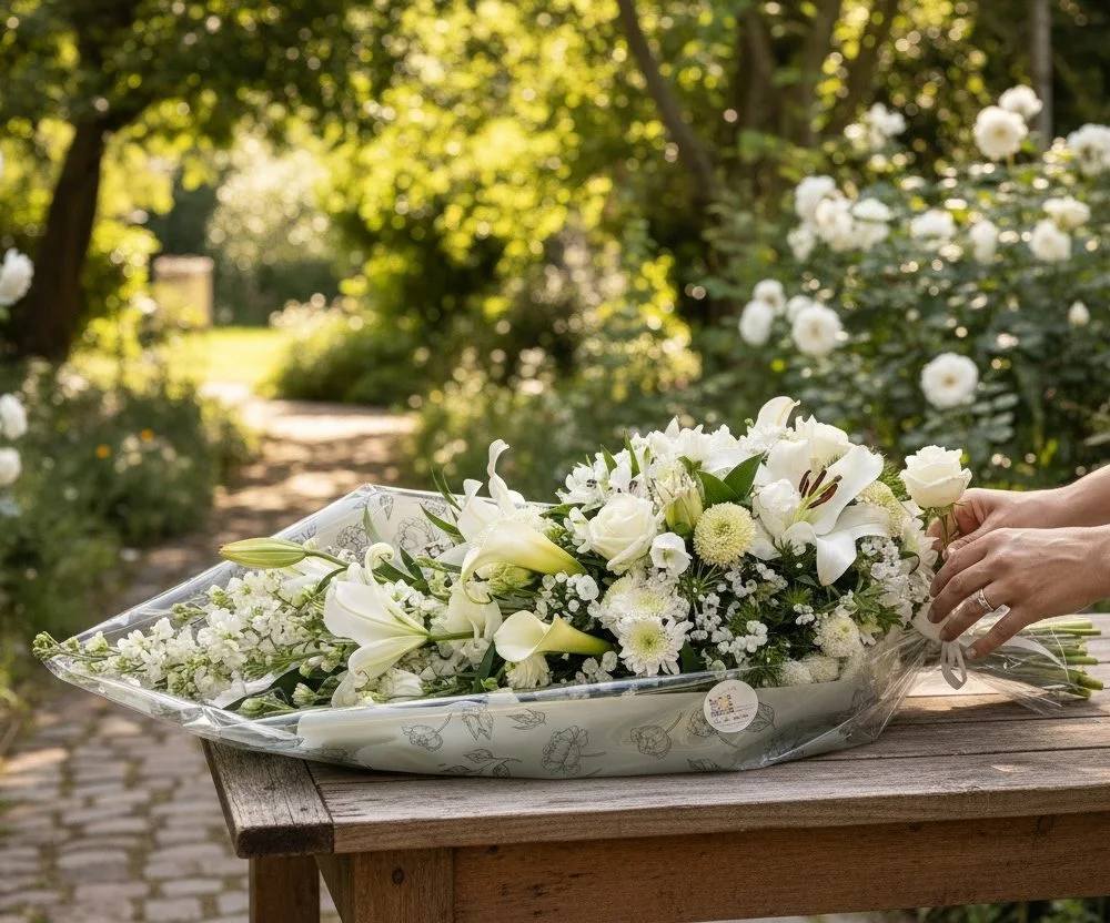Gerbe de Fleurs, par Les Cat' Saisons, fleuriste à Charleville-Mézières