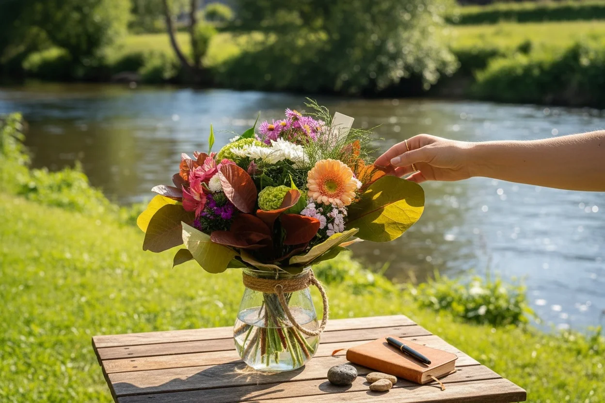 Bouquet de l&rsquo;Artisan, par Les Cat' Saisons, fleuriste à Charleville-Mézières