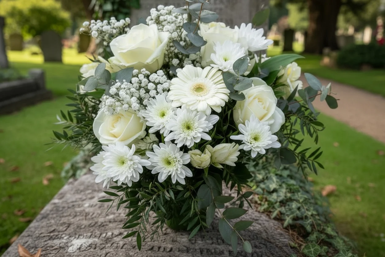 Bouquet de Deuil, par Les Cat' Saisons, fleuriste à Charleville-Mézières