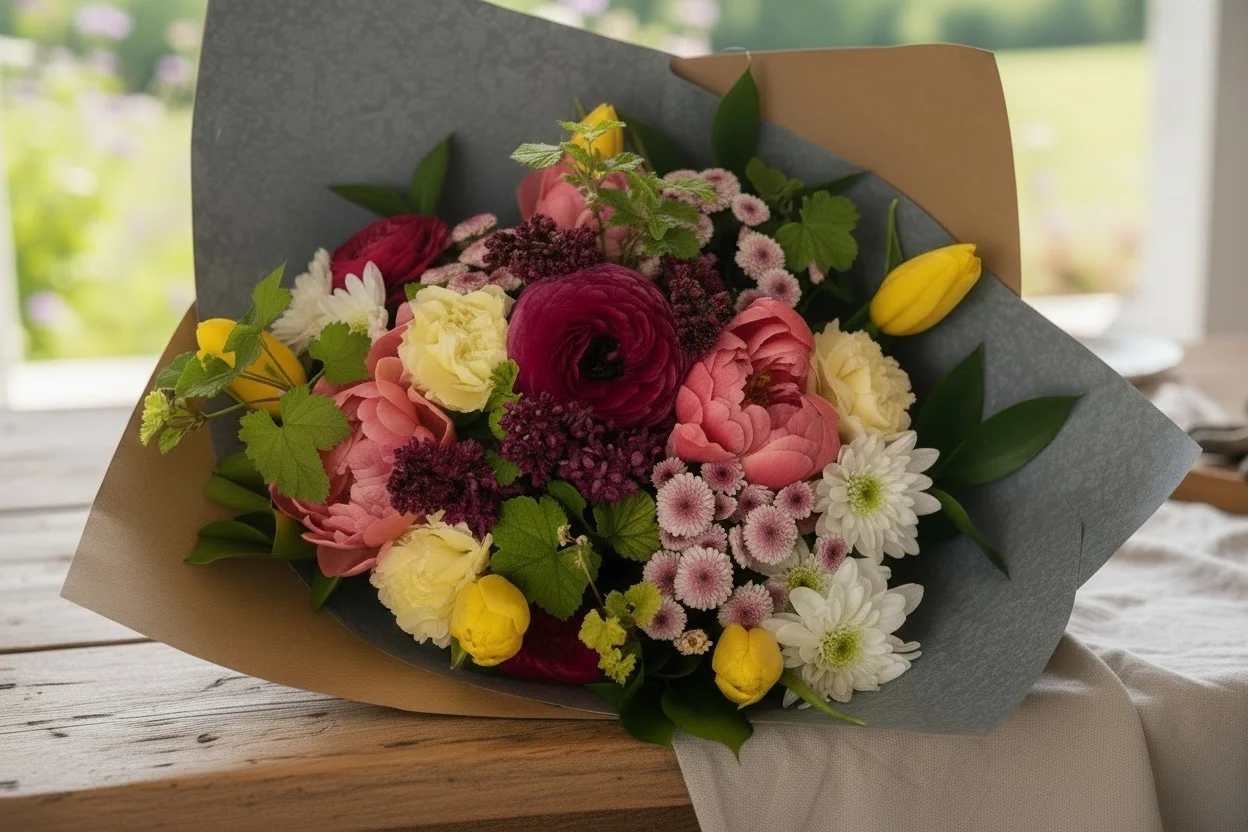 Bouquet Amitié, par Les Cat' Saisons, fleuriste à Charleville-Mézières