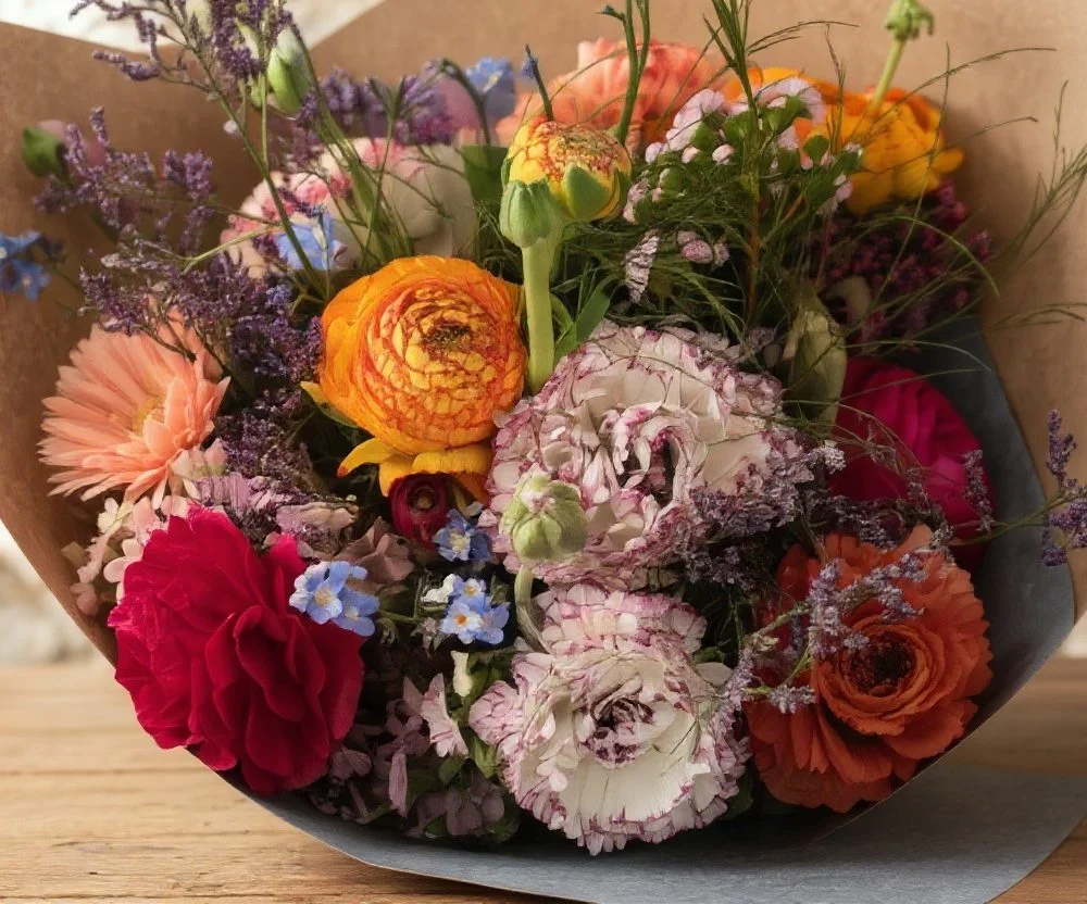 Bouquet de Renoncules, par Les Cat' Saisons, fleuriste à Charleville-Mézières