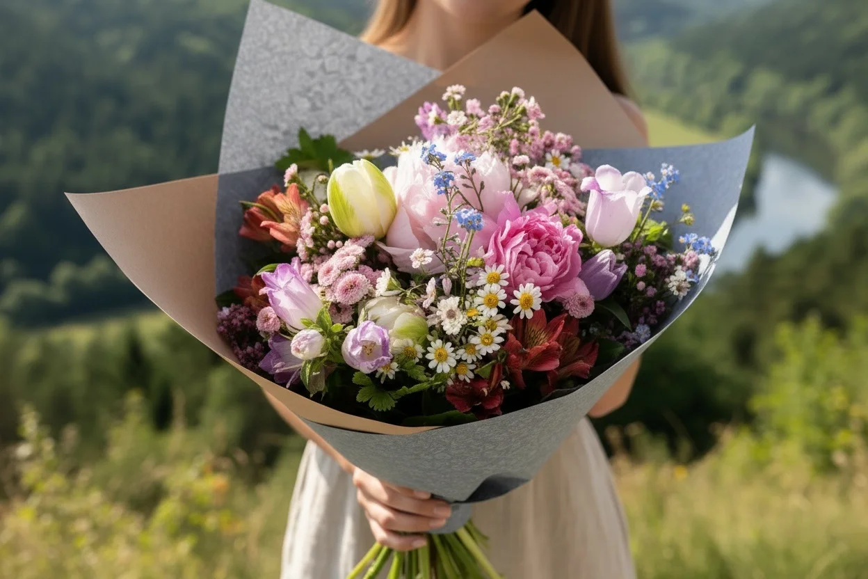 Bouquet Anniversaire, par Les Cat' Saisons, fleuriste à Charleville-Mézières