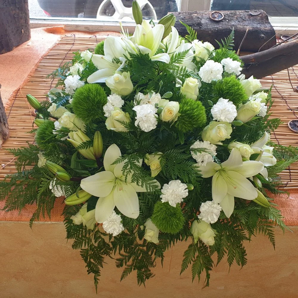 Coussin Deuil, par Sita Fleurs, fleuriste à Le Tampon